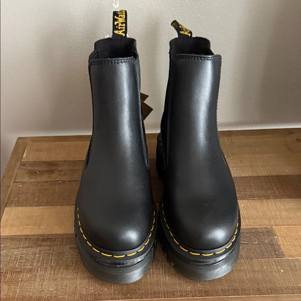 Black Leather Chelsea Boots - Picture 2 of 5